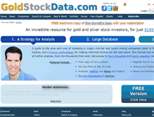 Tablet Screenshot of goldstockdata.com